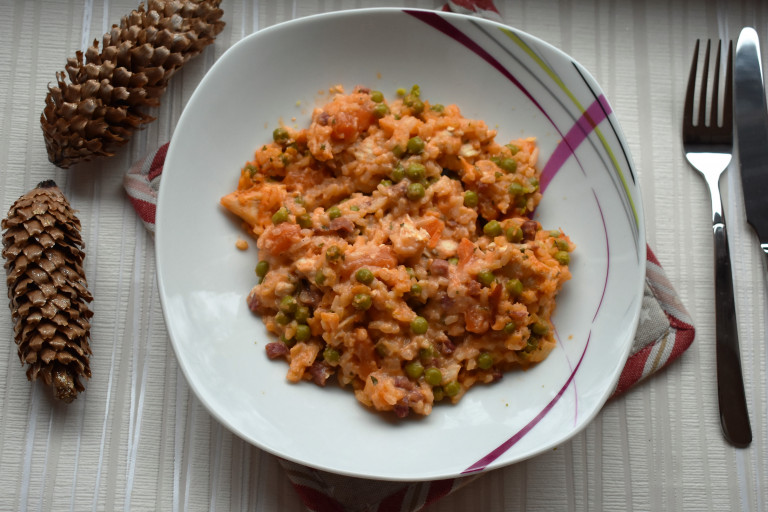 Rezept - Hähnchen-Gemüse-Pfanne mit Reis - Zwergenkinderstübchen